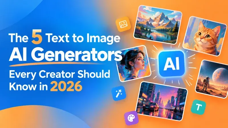 The 5 Text to Image AI Generators Every Creator Should Know in 2026