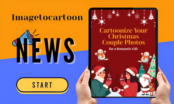 Cartoonize Your Christmas Couple Photos for a Romantic Gift